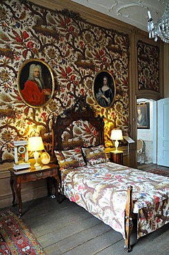 Bedroom, Willet-Holthuysen Museum, interior view, Keizersgracht, Amsterdam, Netherlands, Europe