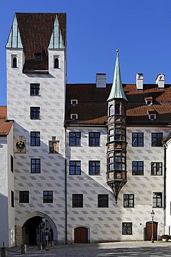 Old courtyard (old veste) in Munich, Upper Bavaria, Bavaria, Germany