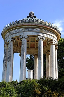 Monopteros (Roman temple) in the English Garden, Munich, Bavaria, Germany