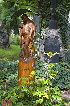 Grave of Dr. phil. Thaddaeus Siber, 1774-1854, mathematician, Alter Suedfriedhof, old cemetery in Munich, Bavaria, Germany