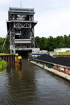 Niederfinow lock facility, Brandenburg, Germany, Europe