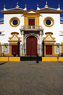 Bullfighting ring, Real Maestranza de Sevilla Bullring, Seville, Andalusia, Spain