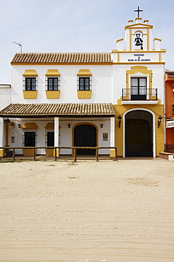 House of the congregation from Jerez de la Frontera, El Rocio, Andalusia, Spain, Europe