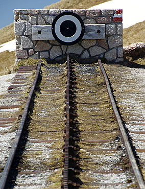 End of the cog railway, the Schafbergbahn, Salzburg, Austria, Europe