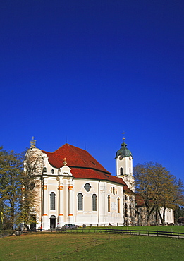 Wies Church, pilgrimage church of the scourged Savior, County Steingaden, Pfaffenwinkel, Bavaria, Germany, Europe