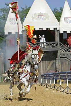 Kaltenberg, GER, 03. July 2005 - Knight plays in Kaltenberg nearby Munich.