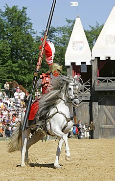 Kaltenberg, GER, 03. July 2005 - Knight plays in Kaltenberg nearby Munich.