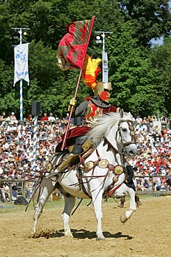 Kaltenberg, GER, 03. July 2005 - Knight plays in Kaltenberg nearby Munich.