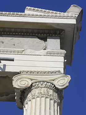 Detail Erechtheion temple Acropolis Athens Greece