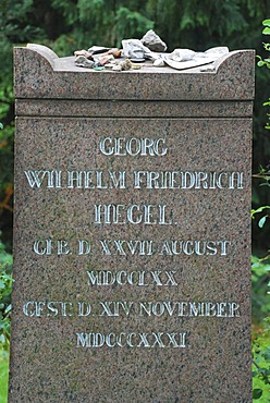 Grave of Georg Friedrich Wilhelm Hegel Dorotheenstaedtischer Friedhof Berlin Germany