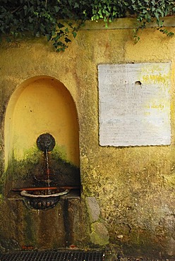 Mineral fountain Fonte Napoleone Poggio Island of Elba Tuscany Italy