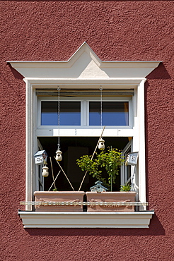 Window decorated with flowers