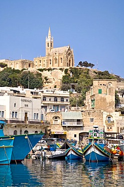 Fishing harbour, Mgarr, Gozo, Malta, Europe