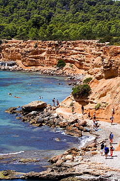 Sa Caleta Bay, Ibiza, Balearic Islands, Spain, Europe