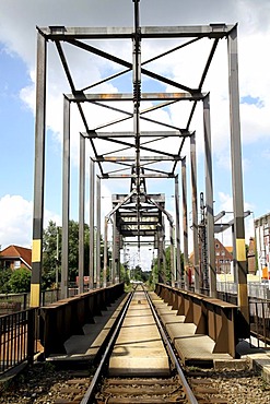 Railway bridge Emden, Lower Saxony, Germany