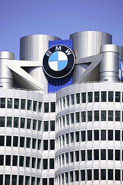 BMW headquarters, BMW Tower four-cylinder, Munich, Germany