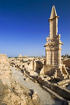 Punic, punian mausoleum in Sabrata