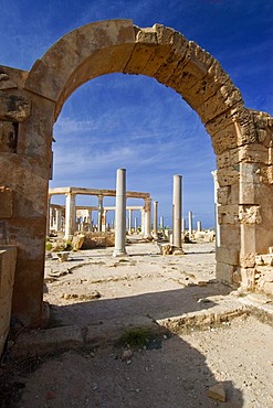 Roman market square at Leptis Magna, Libya