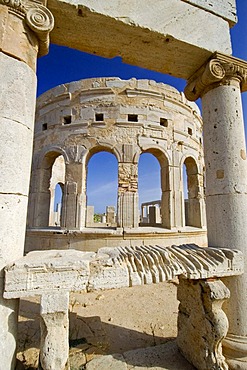 Roman market square at Leptis Magna, Libya