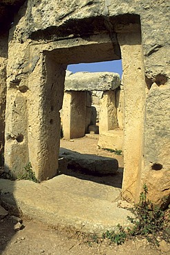 Megalithic temple of Mnajdra, Unesco World Heritage Site, Malta