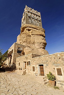 Dar al Hadschar, palace of iman Yachya at Wadi Darr, Dhar, Yemen