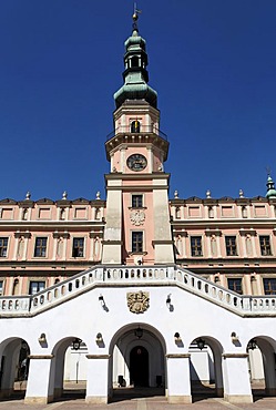 Rynek, historic city square of Zamosz, Unesco World Heritage Site, Poland