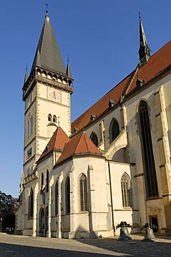 St Egidia church at the city square of Bardejov, Unesco World Heritage Site, Slovakia