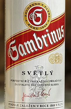 Czech beer can, beer from the Czech Republic