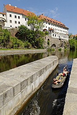 Historic old town of Cesky Krumlov, Bohemia, Czech Republic