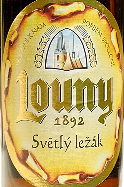 Czech beer, beer from Louny, Bohemia, Czech Republik