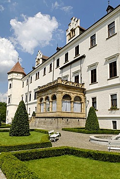 Konopiste castle in Benesov, Central Bohemia, Czech Republic