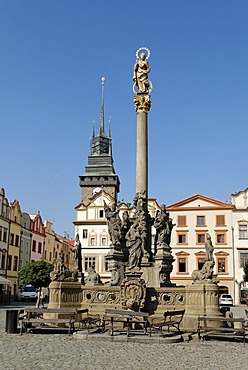 Historic old town of Pardubice, Bohemia, Czech Republik