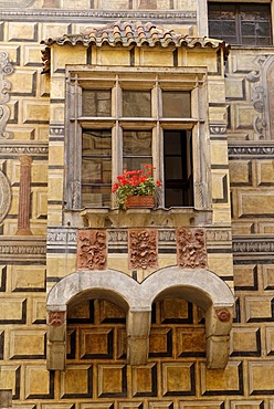 Historic old town of Cesky Krumlov, south Bohemia, Czech Republic