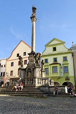 Historic old town of Cesky Krumlov, south Bohemia, Czech Republic