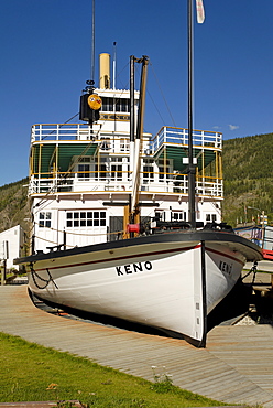 Historic paddlewheeler Keno, Dawson City, Yukon, Canada