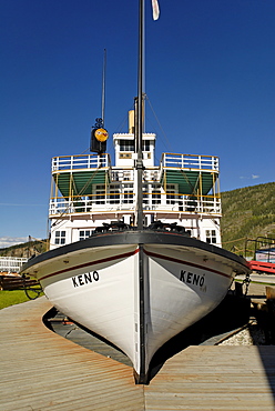 Historic paddlewheeler Keno, Dawson City, Yukon, Canada