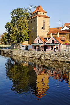 Historic old town of Ceske Budejovice, Budweis, Budvar, south Bohemia, Czech Republic