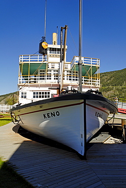 Historic paddlewheeler Keno, Dawson City, Yukon, Canada