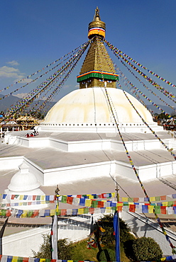 Buddhist stupa of Bodhnath (Boudha), Kathmandu, Nepal