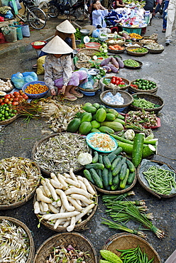 Farmers market in Hoi An, Vietnam