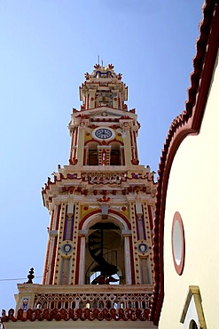 Monastery Panormitis on the Isle of Symi near Rhodes, Greece, Europe