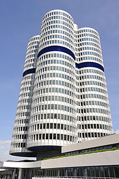 Headquarters of automotive manufacturer BMW, Munich, Bavaria, Germany, Europe