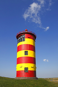 Lighthouse in Pilsum, Krummhoern, Eastern Frisia, North Sea Coast, Lower Saxony, Germany, Europe