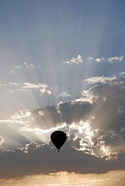 Hot-air balloon, sunrise, Cappadocia, Turkey, Asia