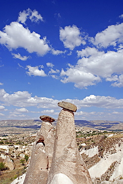 Tuff landscape near Uerguep, Cappadocia, Turkey