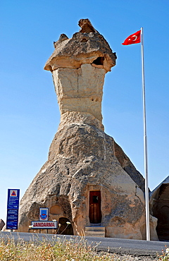 Police station, Valley of the Monks (Pasabagi-Valley) near Goereme, Cappadocia, Anatolia, Turkey