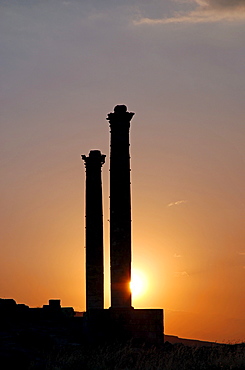 Two pillars, Urfa (Sanliurfa), Anatolia, Turkey, Asia