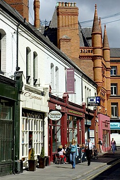 Fahion shopping street Castlemarket . Dublin , Ireland , Europe