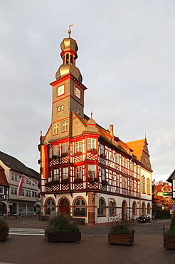 Old town hall, built in 1715, Marktplatz square, Lorsch, Bergstrasse district, Hesse, Germany, Europe