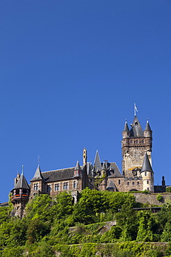 Reichsburg Imperial Castle, Cochem, Moselle, Rhineland-Palatinate, Germany, Europe, PublicGround